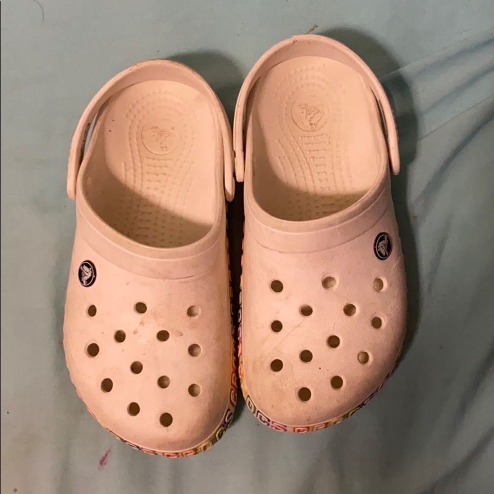 Rainbow crocs